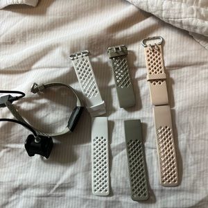 Fit bit with 4 bands & charger